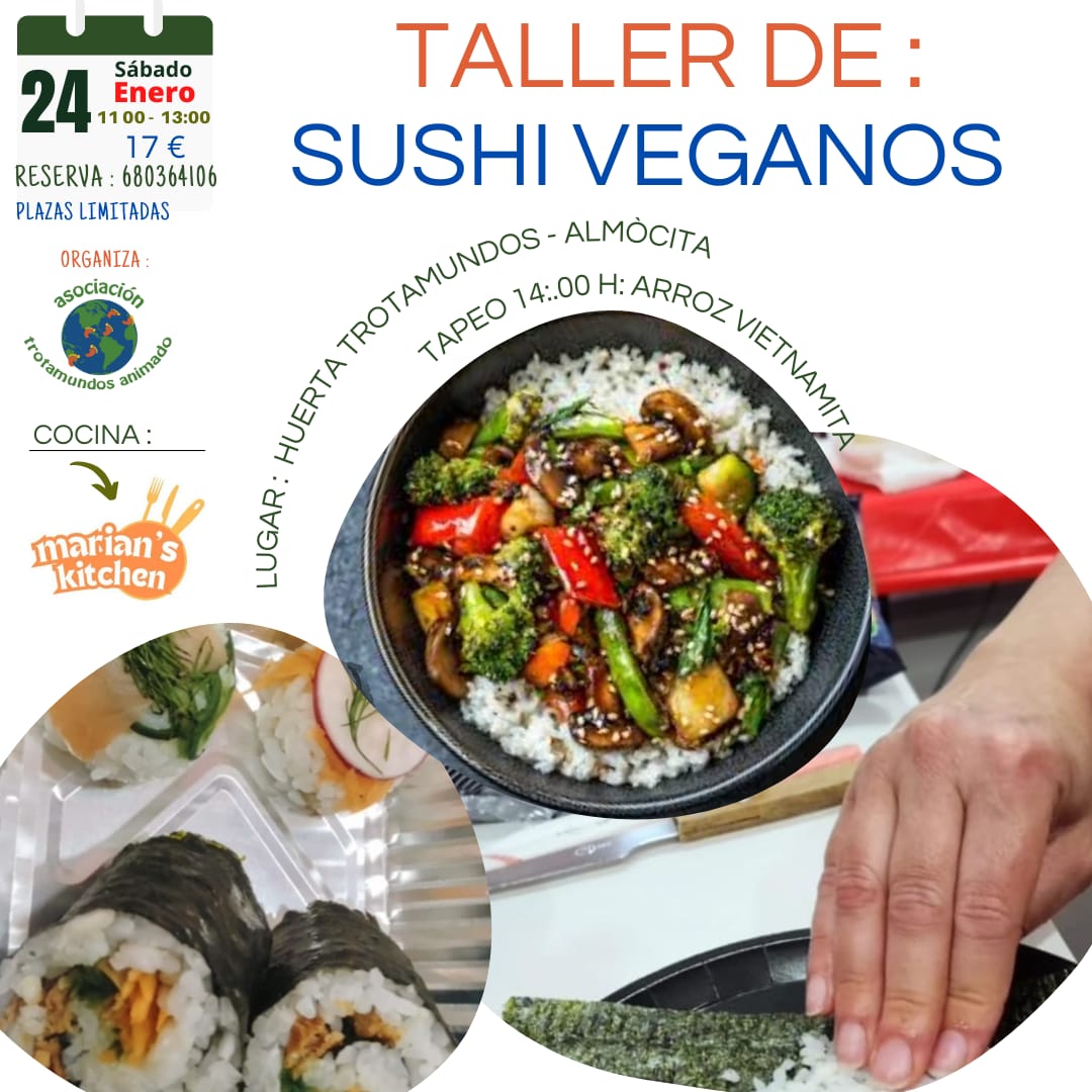 Taller de Sushi Vegano.